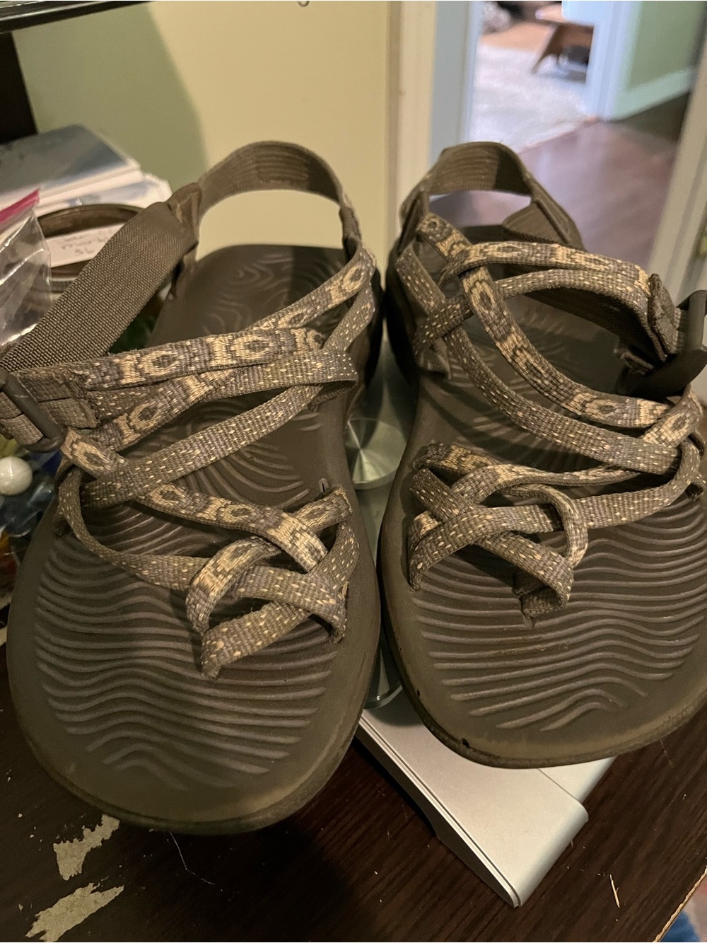 Chaco grey  Patterned Strap Women's Sandals